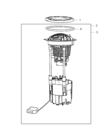 2020 Ram 3500 Pickup Fuel Pump & Sending Unit Diagram