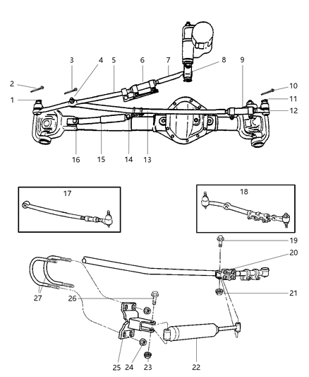 1997 Dodge Ram 1500 Pitman Arm Diagram for 52037627