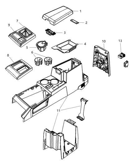 2008 Jeep Liberty Bezel Gear Shift Indicator Diagram for 1BT61DKAAB