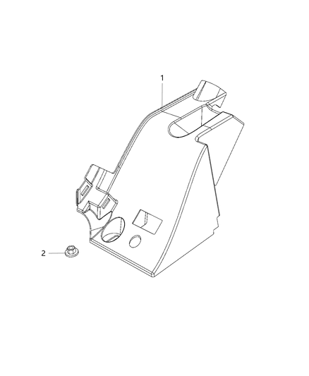 2021 Jeep Gladiator Quarter Trim Panel Diagram 1 - Thumbnail