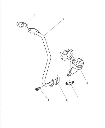 1997 Dodge Intrepid EGR Valve Diagram 1 - Thumbnail