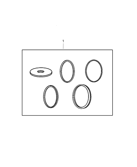 2009 Dodge Ram 3500 Pickup Seal And Shim Packages Diagram 1 - Thumbnail