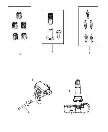2012 Jeep Liberty Tire Monitoring System Diagram