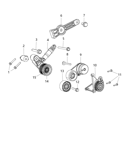 2020 Ram 1500 New Style Pulley & Related Parts Diagram 2 - Thumbnail