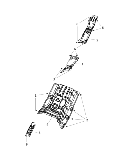 2019 Ram 3500 Cab Chassis Exhaust Heat Shield Diagram