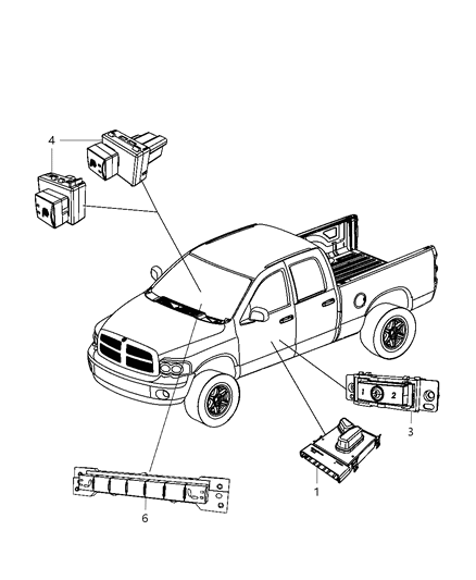 2013 Ram 3500 Cab Chassis Switches Seat Diagram