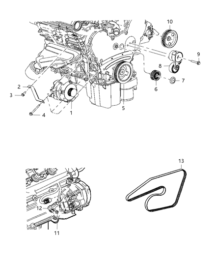 2005 Dodge Magnum Bracket Diagram for 4892048AB