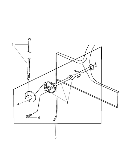 2000 Jeep Wrangler Antenna of Mopar Accessories - Component Parts Diagram