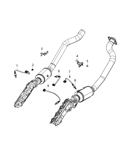 2021 Dodge Durango Oxygen Sensors Diagram 3 - Thumbnail