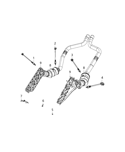 2017 Dodge Challenger Oxygen Sensors Diagram 6 - Thumbnail