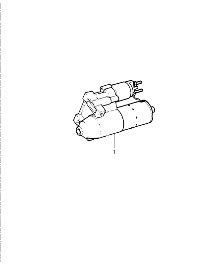 1997 Jeep Grand Cherokee Starter & Mounting Diagram 1 - Thumbnail