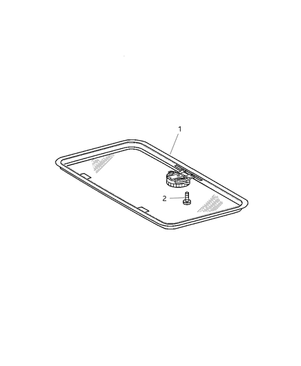 2006 Dodge Sprinter 3500 Sunroof Assembly Diagram for 5104480AA