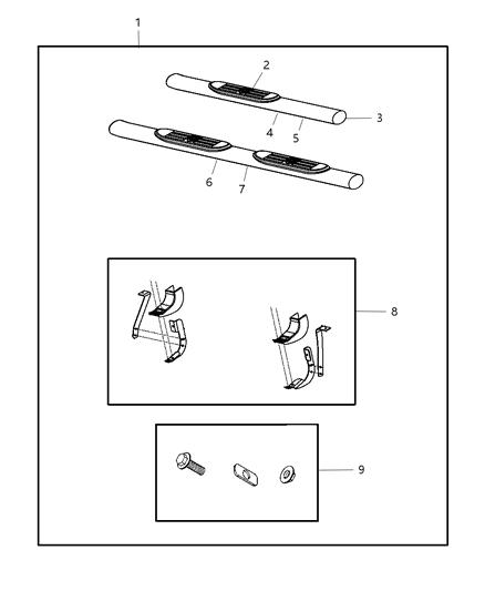2010 Dodge Ram 3500 Cab Chassis Step Kit Diagram