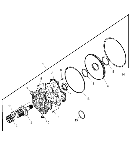 2002 Dodge Dakota Ring Transmission Diagram for 4799056AB