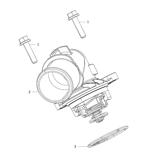 2021 Jeep Wrangler Thermostat Housing Seal Diagram for 68490088AA