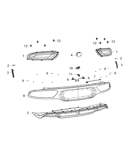 2016 Dodge Viper Camera Rearview Diagram for 56038978AI