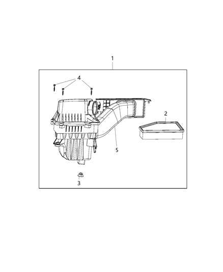 2020 Chrysler Voyager Air Cleaner Diagram 1 - Thumbnail