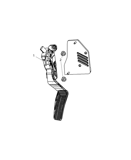 2007 Jeep Liberty Pedal Accelerator Diagram for 53013921AA