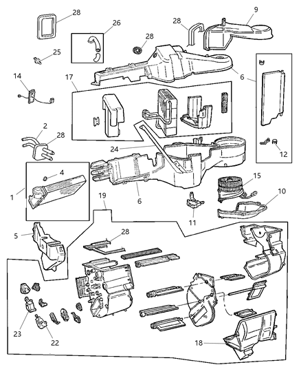 2000 Dodge Grand Caravan Actuator Diagram for 4734047AB