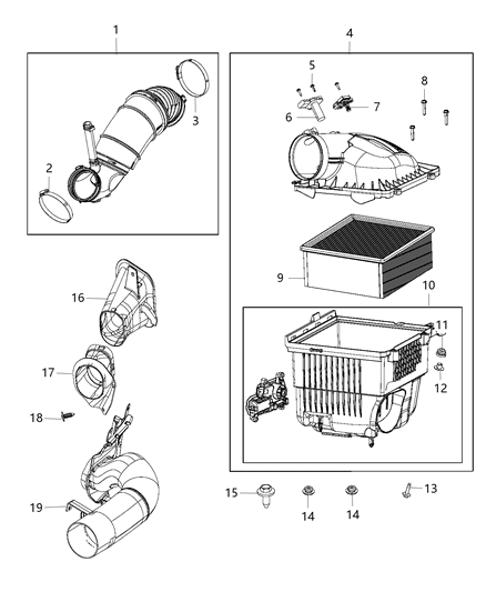 2013 Ram 3500 Pickup Air Cleaner Diagram 2 - Thumbnail