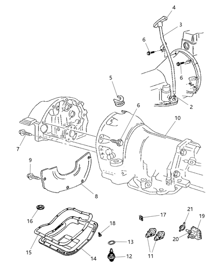 2001 Dodge Durango Case & Extension & Related Parts Diagram 1 - Thumbnail