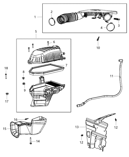 2020 Dodge Challenger Air Cleaner Diagram 1 - Thumbnail