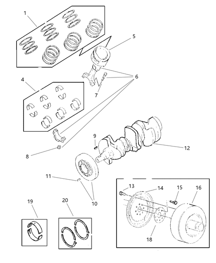 2000 Dodge Caravan Converter Package Torque Diagram for 4797544AB