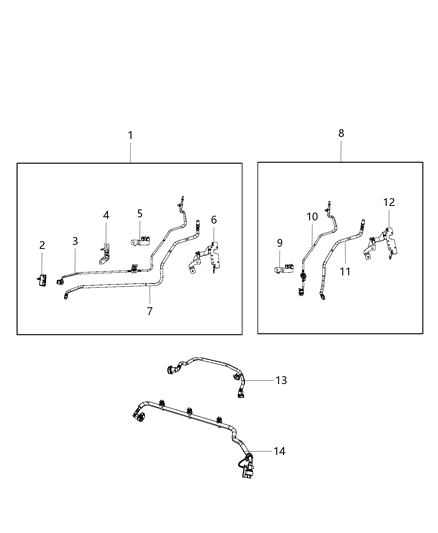 2018 Jeep Wrangler All-new Model Fuel Line Diagram 4 - Thumbnail