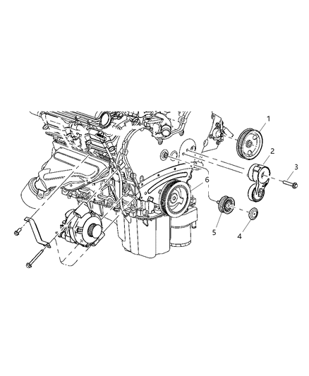 2005 Dodge Magnum Drive Pulleys Diagram 2 - Thumbnail