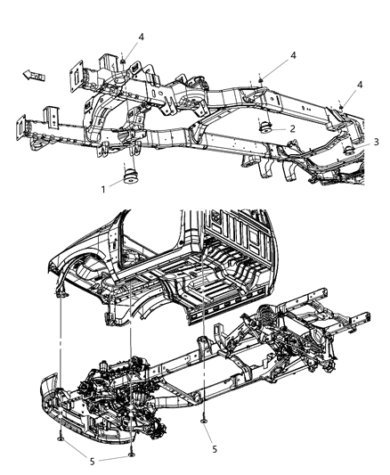 2017 Ram 1500 Body Hold Down Diagram 2 - Thumbnail