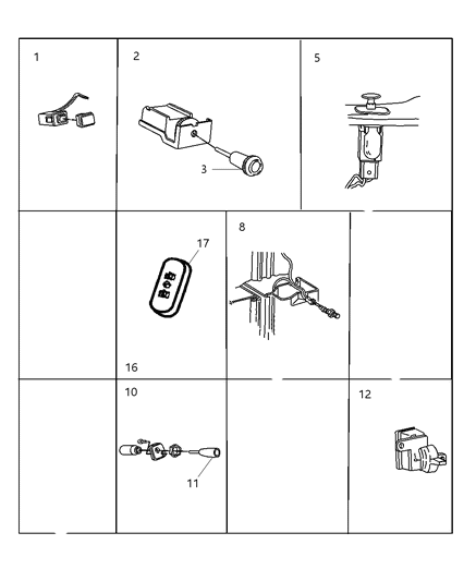 1999 Dodge Ram Van Window Switch Diagram for 56045010AA