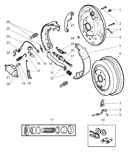 1999 Jeep Wrangler Sensor Anti-Lock Brakes Diagram for 56027729
