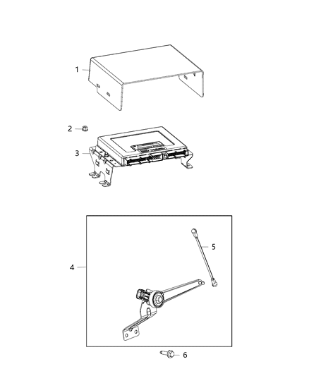 2017 Ram 3500 Pickup Air Suspension Module & Sensors Diagram