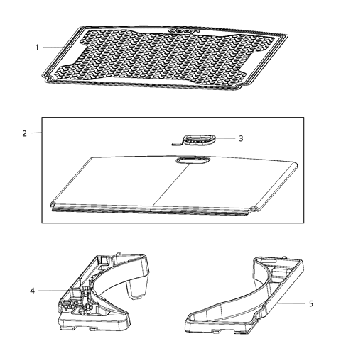 2021 Jeep Compass Load Floor, Cargo Diagram