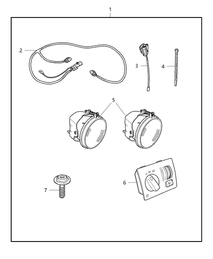 2009 Dodge Charger Switch Headlamp Diagram for 68019567AB