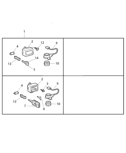 2006 Dodge Sprinter 2500 Battery Transmitter Diagram for 5103687AA