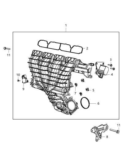 2012 Dodge Caliber Intake Manifold Diagram 3 - Thumbnail