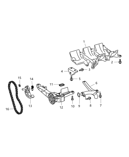 2008 Dodge Sprinter 2500 Engine Oiling Pump Diagram 1 - Thumbnail