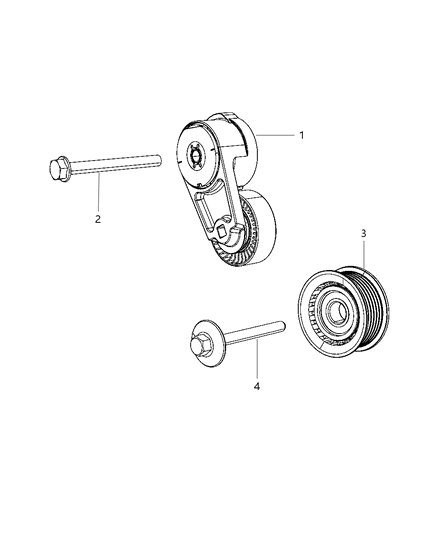 2013 Dodge Journey Pulley & Related Parts Diagram 3 - Thumbnail