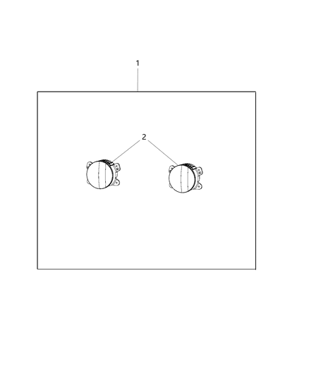 2018 Jeep Wrangler All-new Model Fog Light Kit Diagram 1 - Thumbnail