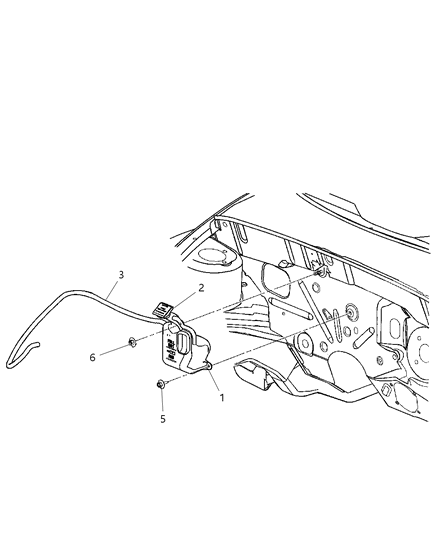 2003 Chrysler PT Cruiser Bottle Coolant Recovery Diagram for 5058070AB
