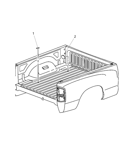 2013 Ram 2500 Pick-Up Box Plugs Diagram