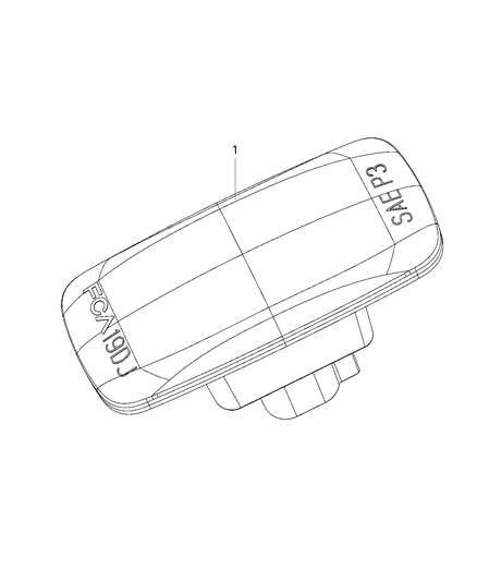 2020 Ram 3500 Repeater Lamp, Amber, Rear Diagram for 68362183AB