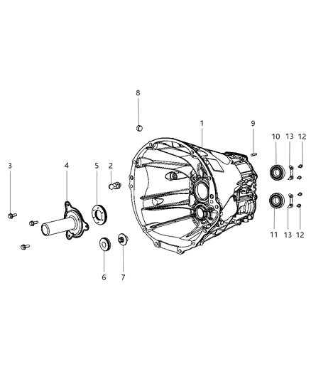 2012 Jeep Liberty Case & Related Parts Diagram 3 - Thumbnail