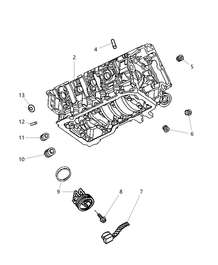 2006 Jeep Commander Cylinder Block Diagram 3 - Thumbnail