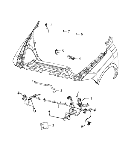 2019 Ram 1500 Bracket Engine Wiring Diagram for 68230359AC