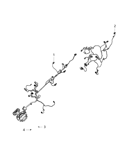 2012 Ram 1500 Wiring Front Door Diagram for 68049524AC