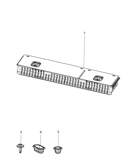2018 Ram 2500 Rear Storage Compartment Diagram 1 - Thumbnail