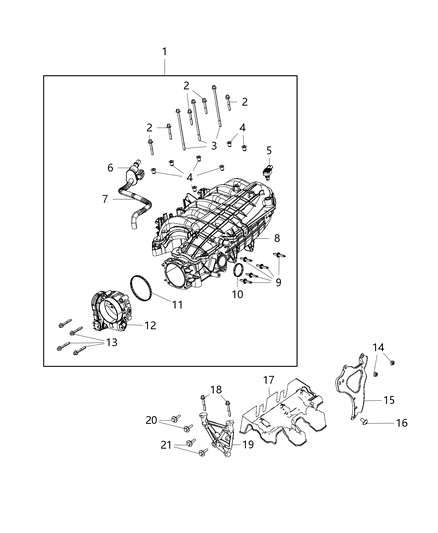 2018 Jeep Wrangler All-new Model Intake Manifold Plenum Diagram