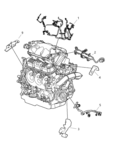 2007 Dodge Caravan Wiring - Engine Diagram 1 - Thumbnail